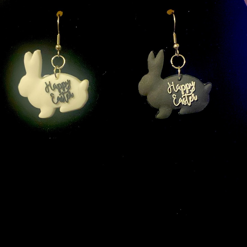 Easter bunny earrings